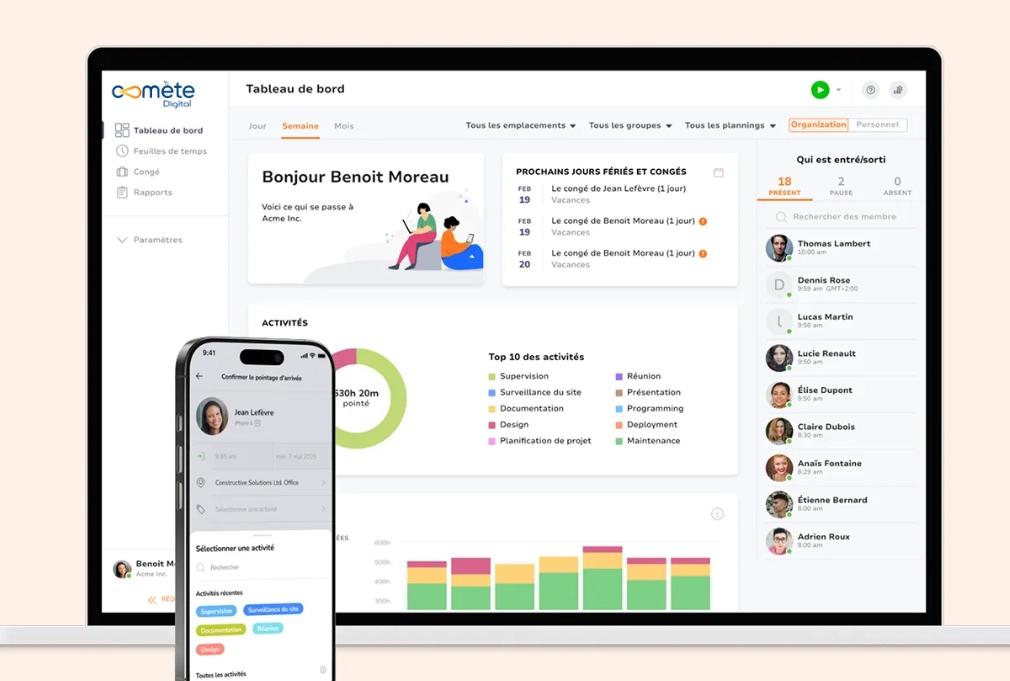 Plateforme de gestion d'entreprise